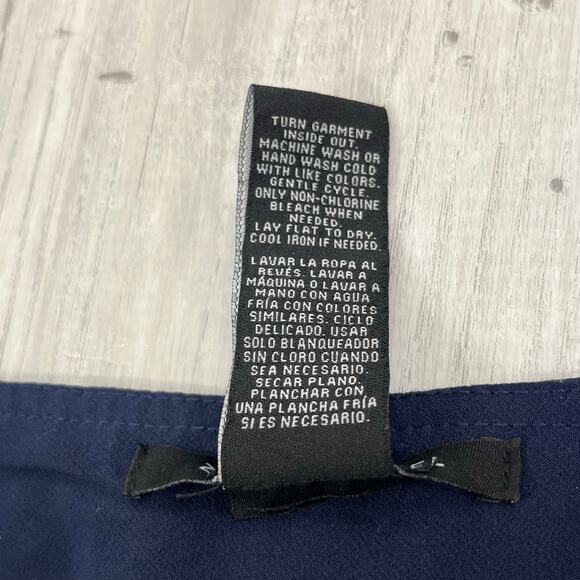 Zac & Rachel Dark Blue Pull On Dress Professional Lightweight Work Ankle Pants - Picture 4 of 7